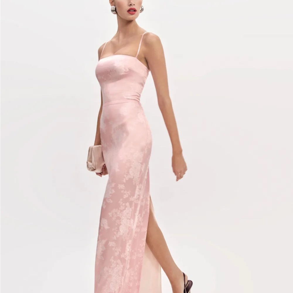 Reformation Frankie Dress - powder pink